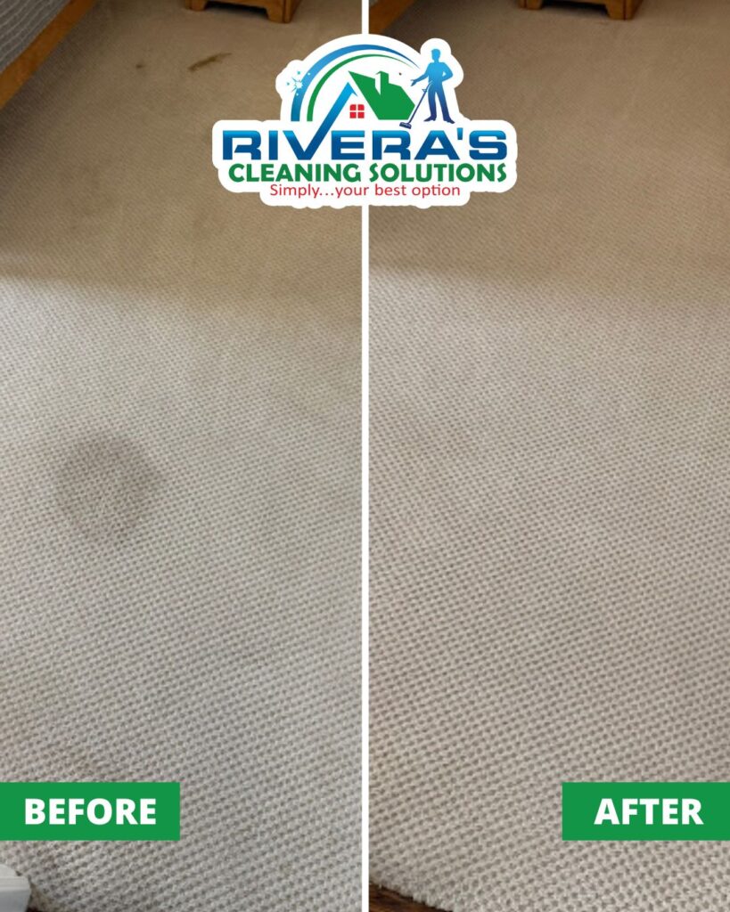 remove coffee stains from carpet before and after